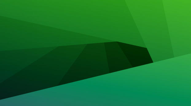 Green Facets Abstract Wallpaper