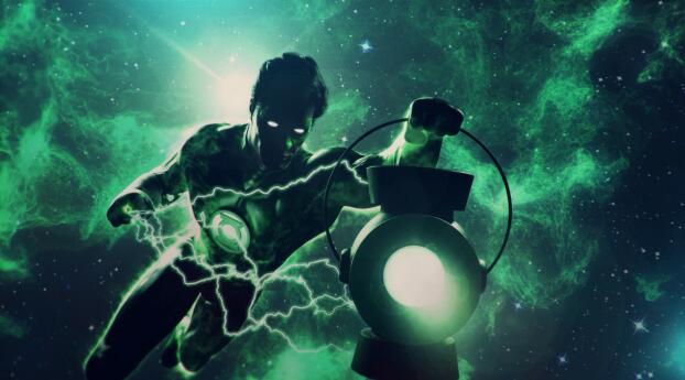 Green Lantern Wallpaper 1440x2960 Resolution