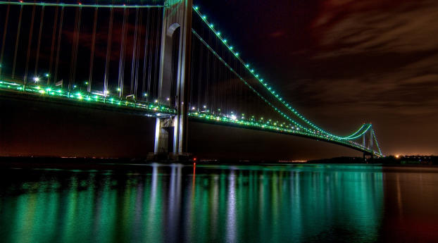 Green Light Bridge Wallpaper 720x1280 Resolution