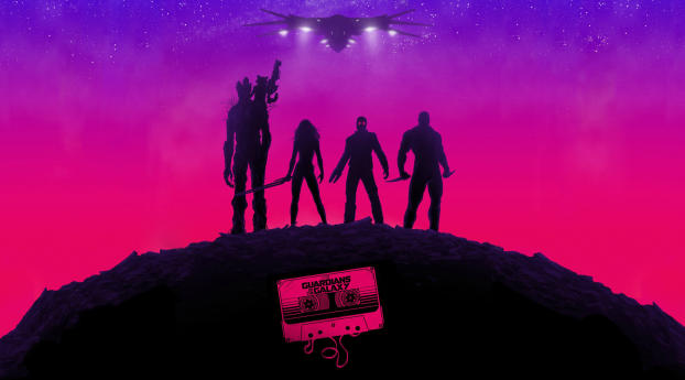 Guardians Of The Galaxy Minimal Wallpaper 1001x751 Resolution