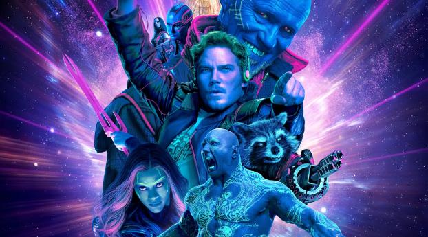 Guardians Of The Galaxy Vol 2 Neon Wallpaper 1450x550 Resolution