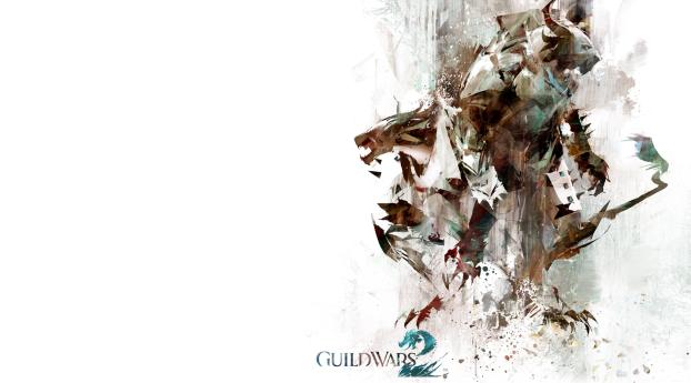 guild wars 2, beast, graphics Wallpaper 320x240 Resolution