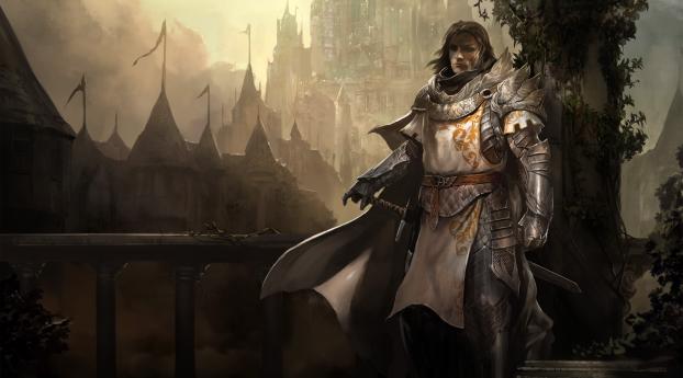 guild wars 2, castle, fog Wallpaper 1440x2560 Resolution
