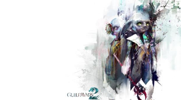 guild wars 2, ears, eyes Wallpaper 2560x1080 Resolution
