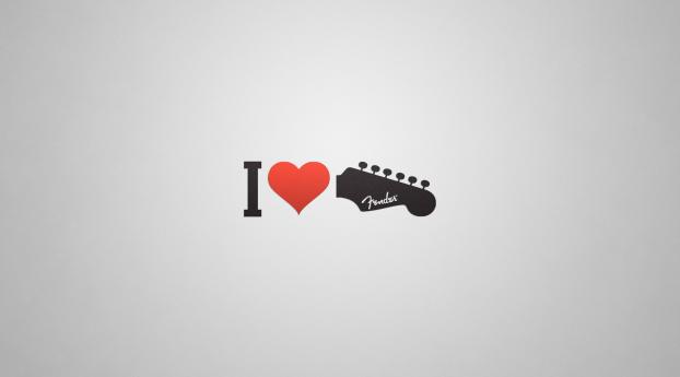 guitar, music, love Wallpaper