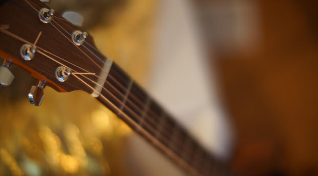 guitar, neck, strings Wallpaper