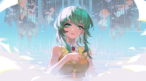 GUMI 4K Vocaloid Wallpaper 1080x2244 Resolution