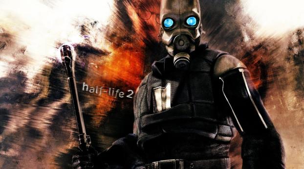 Half Life 2 Mask Guard Wallpaper 750x1334 Resolution