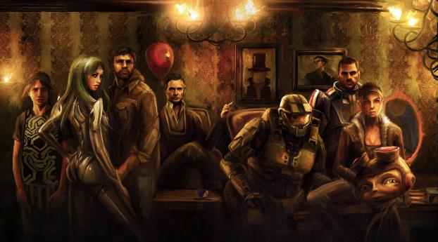 Half-Life Game Characters Wallpaper 320x568 Resolution