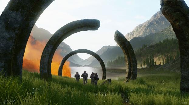 Halo Infinite Game play 2018 Game Wallpaper 1125x2436 Resolution