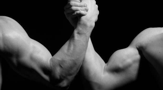 hands,  men, wrestling Wallpaper 640x960 Resolution