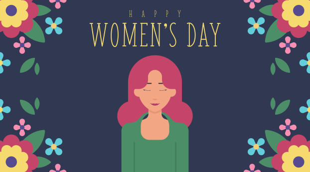 Happy Women's Day Poster Wallpaper 1920x1080 Resolution