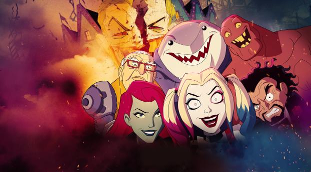 Harley Quinn Animated Series Wallpaper 1080x2240 Resolution