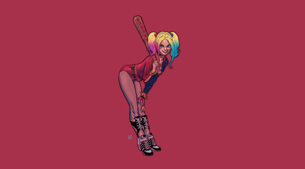 Harley Quinn Artwork Wallpaper 1080x2246 Resolution