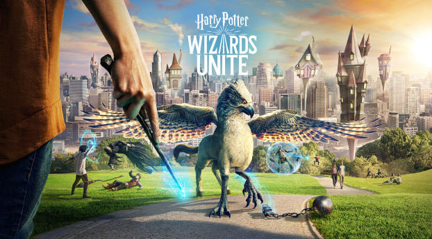 Harry Potter Wizards Unite Game Wallpaper 2048x1024 Resolution