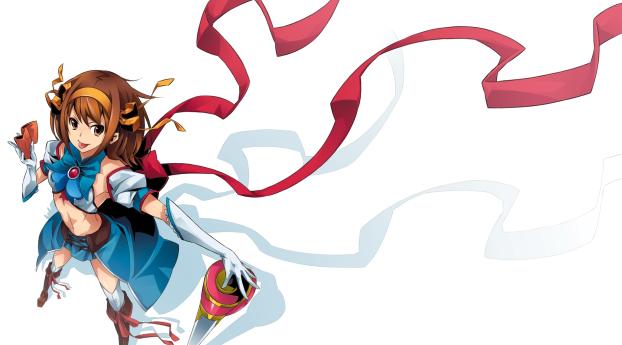haruhi, anime, girl Wallpaper 1125x2436 Resolution