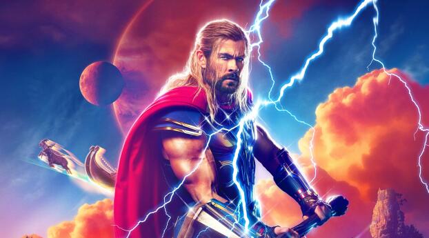 HD Thor Love and Thunder Movie Wallpaper