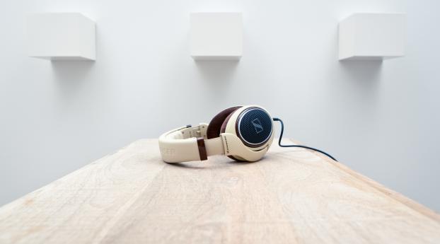 headphones,  table, sennheiser hd 598 Wallpaper 540x960 Resolution