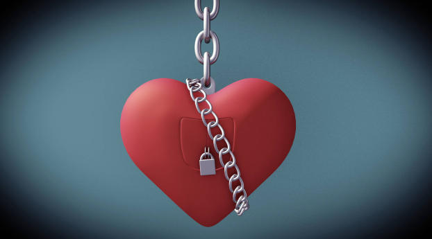 heart, love, lock Wallpaper 1400x900 Resolution