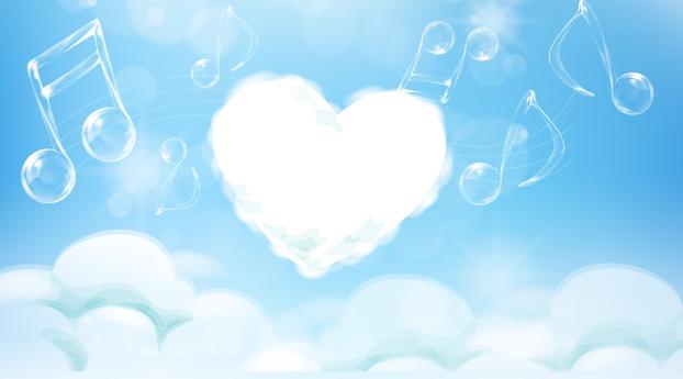 heart, melody, music Wallpaper