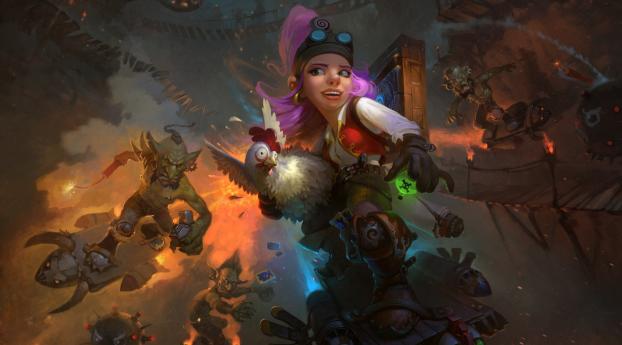 hearthstone, goblins vs gnomes, hearthstone heroes of warcraft Wallpaper 1360x768 Resolution