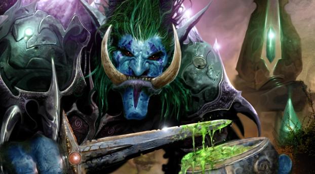 Hearthstone World Of Warcraft Troll Wallpaper 320x480 Resolution