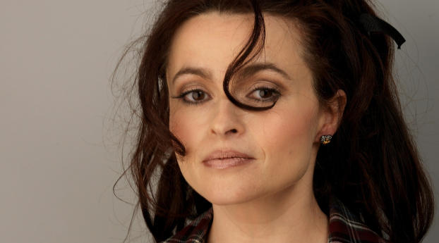 Helena Bonham Carter Black Hair Images Wallpaper 1366x768 Resolution