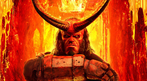 Hellboy 2019 Poster Wallpaper 1080x2220 Resolution