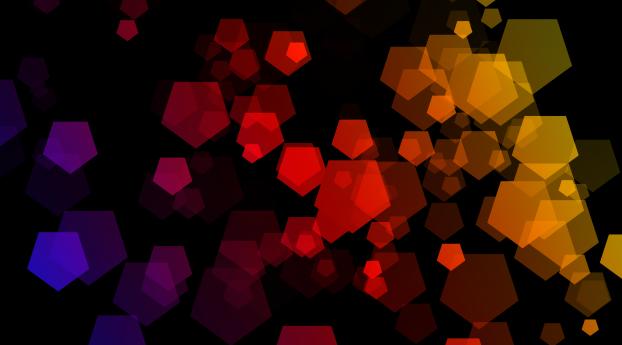 Hexagon Multiple Color 4K Wallpaper 1080x2244 Resolution