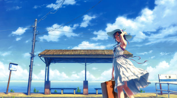 hisakata souji, girl, dress Wallpaper 3840x2400 Resolution