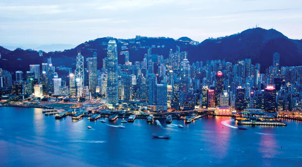 Hong Kong Cityscape 2023 Wallpaper