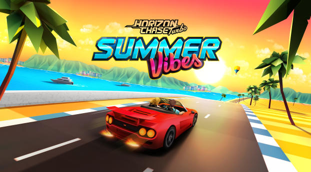 Horizon Chase Turbo Summer Vibes Wallpaper 1024x1024 Resolution