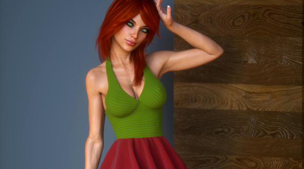 Hot Women 3D CGI Wallpaper 960x544 Resolution