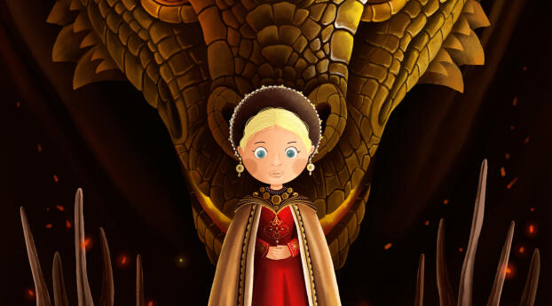 House of the Dragon Princess of Dragonston Digital Wallpaper 1920x1080 Resolution