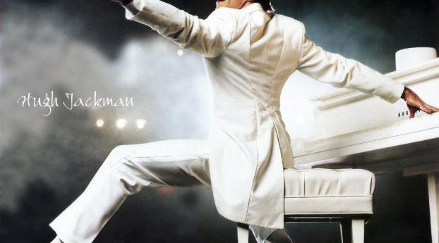 Hugh Jackman In White Coat wallpaper Wallpaper 1080x2460 Resolution