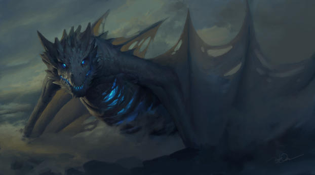 Ice Dragon Game Of Thrones 7 Wallpaper 720x1520 Resolution