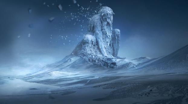 Ice Man Creature Wallpaper 1080x2340 Resolution