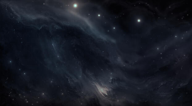 Ice Wall Nebula Wallpaper 1080x2316 Resolution