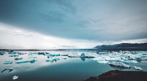 icebergs, ice, snow Wallpaper 1600x900 Resolution