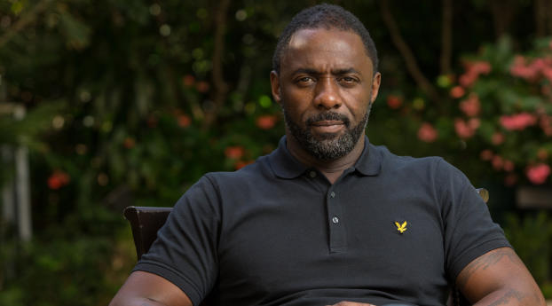 Idris Elba In T-Shirt Images Wallpaper 1280x800 Resolution
