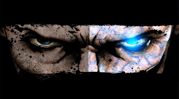 infamous, eyes, anger Wallpaper 1152x864 Resolution