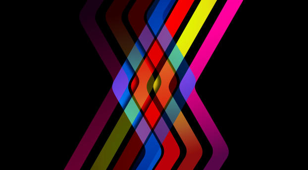 Intersection 8K Abstract Lines Wallpaper 1176x2400 Resolution