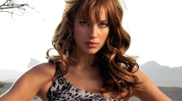 Irina Shayk Hair Style Images Wallpaper 320x240 Resolution