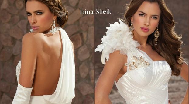 Irina Shayk Hot Back Pic Wallpaper 1080x224 Resolution