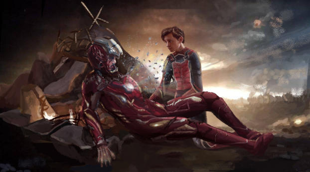 240x320 Iron Man and Spiderman Last Scene Art Android Mobile, Nokia 230,  Nokia 215, Samsung Xcover 550, LG G350 Wallpaper, HD Artist 4K Wallpapers,  Images, Photos and Background - Wallpapers Den