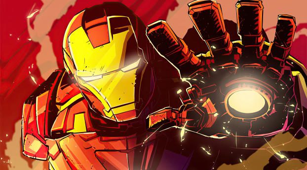 Iron Man New Illustration Wallpaper 1080x2160 Resolution