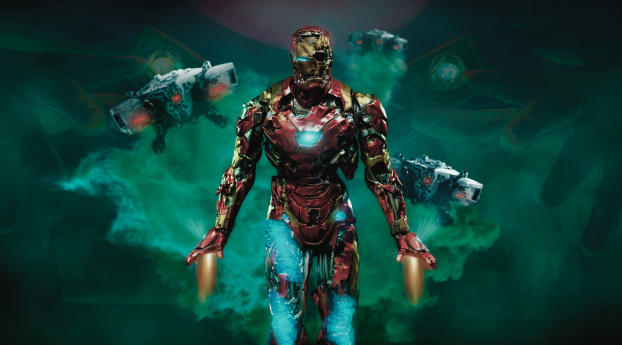 Iron Man Zombie Wallpaper 480x800 Resolution