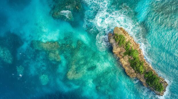 Island Photography HD Ocean Breeze Wallpaper 1280x1080 Resolution