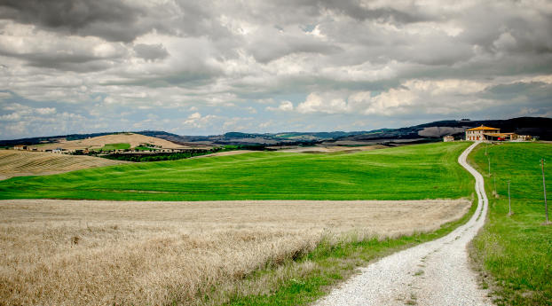italy, tuscany, farm Wallpaper 2560x1700 Resolution