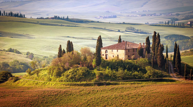 italy, tuscany, summer Wallpaper